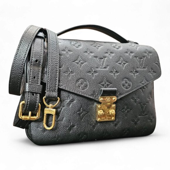 LOUIS VUITTON Metis Pochette Empreinte Black Monogram Shoulder Crossbody 2 Way - Picture 2 of 16